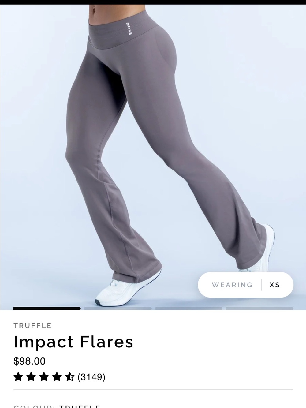 Impact Flares High-Rise Pants: Truffle TALL